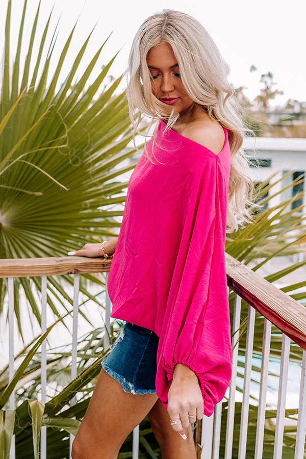 Across Your Heart Shift Top In Rose - Image 3