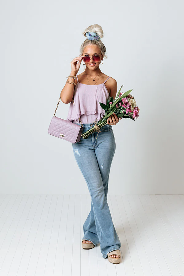 All The Drama Bodysuit In Lavender - Image 3