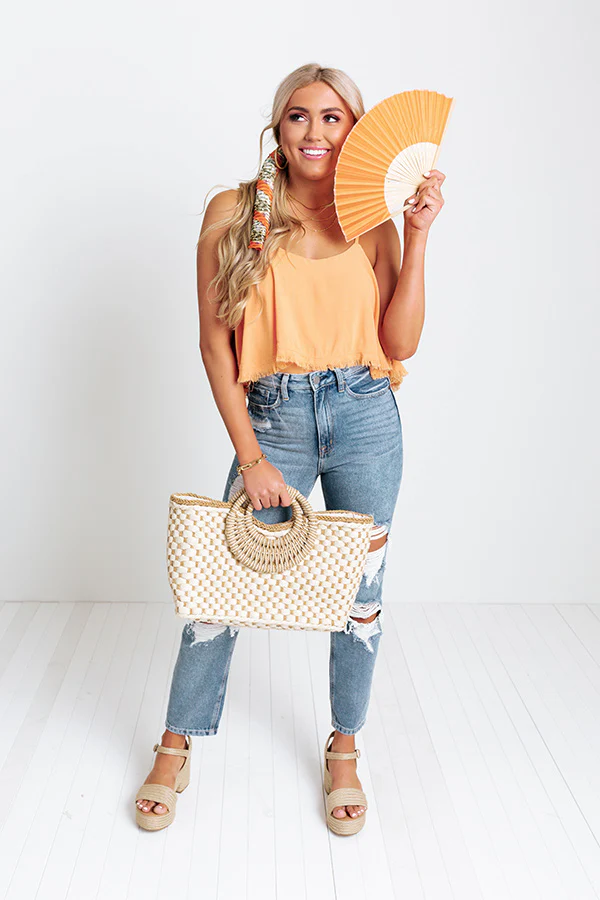 All The Drama Bodysuit In Orange - Image 2