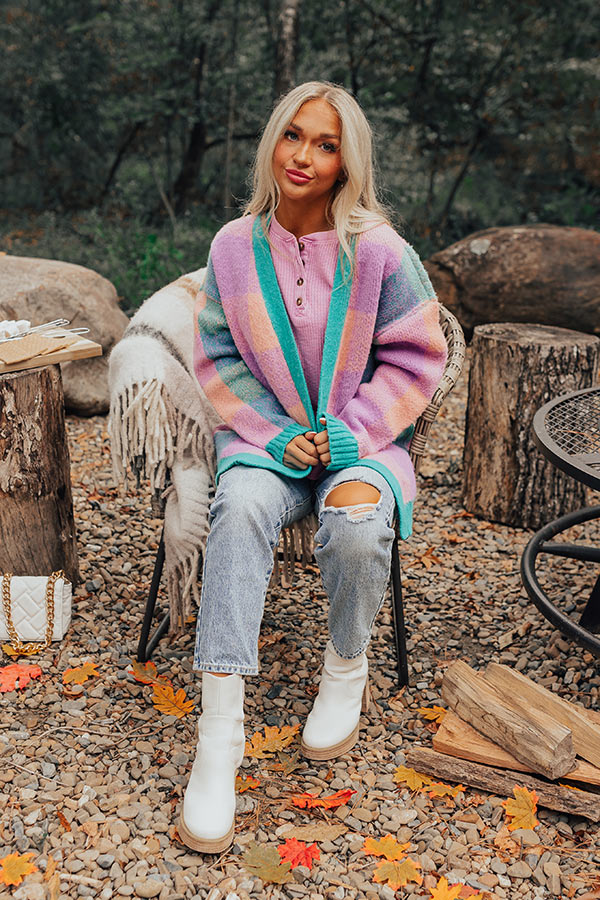 Alpine Escape Plaid Cardigan - Image 3