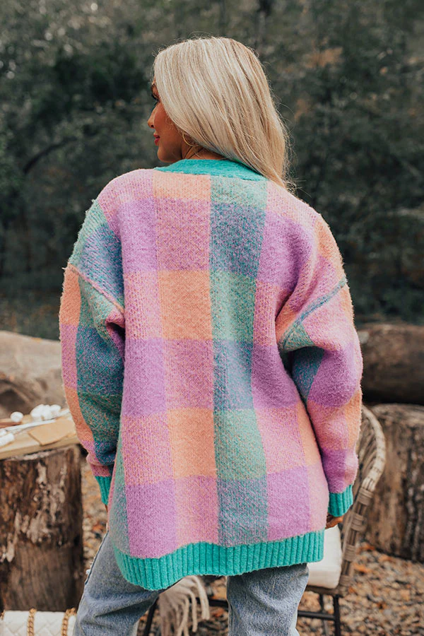 Alpine Escape Plaid Cardigan - Image 5