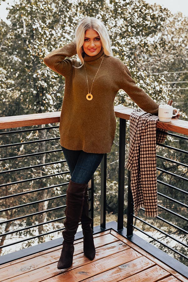 Around The Campfire Shift Top In Brown - Image 2