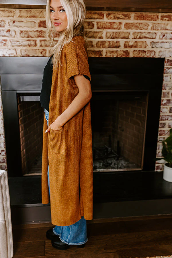 Autumn Vibes Ribbed Duster Cardigan - Image 2