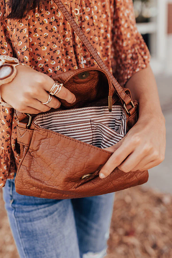 Back To Basics Crossbody In Brown - Image 3
