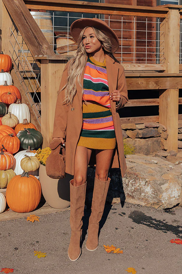 Beautiful Routine Stripe Sweater Skirt - Image 5