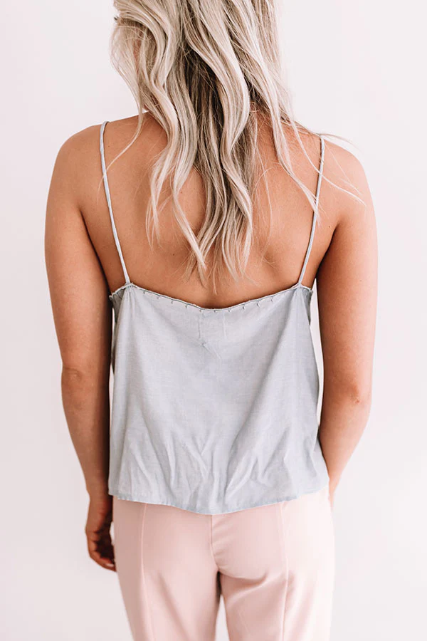 Beauty Guru Shift Tank In Light Limpet Shell - Image 5
