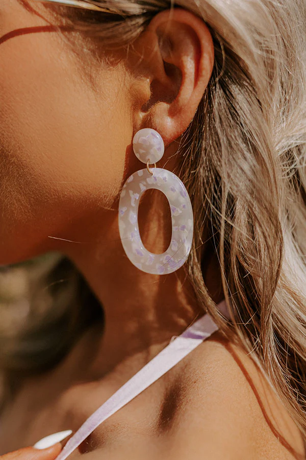 Believe The Dream Earrings In Lavender - Image 2