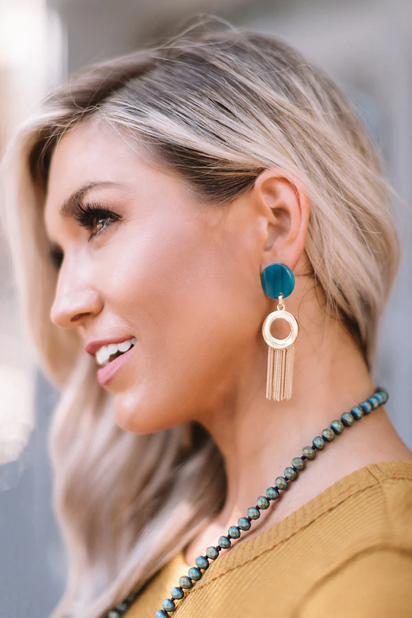 Best Dressed Earrings in Turquoise - Image 2