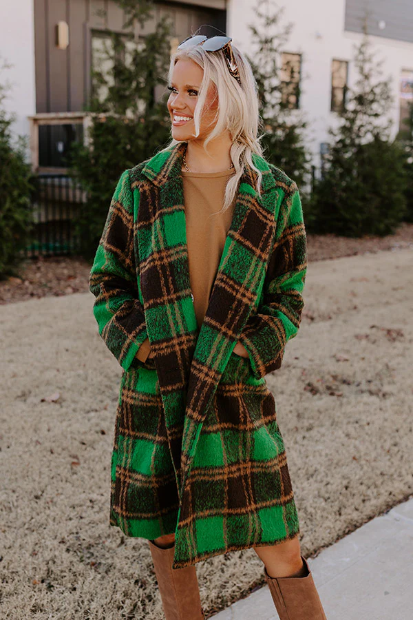 Better Than Fiction Plaid Coat - Image 2