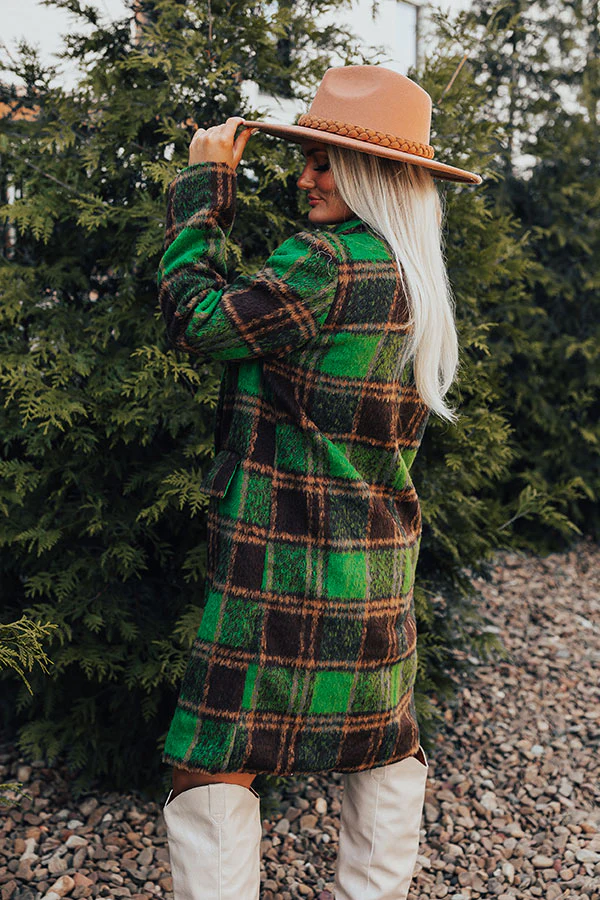 Better Than Fiction Plaid Coat - Image 6
