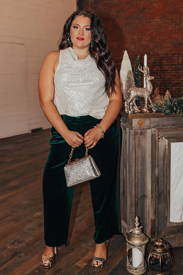 Beyond Romance Sequin Top In Champagne Curves - Image 2