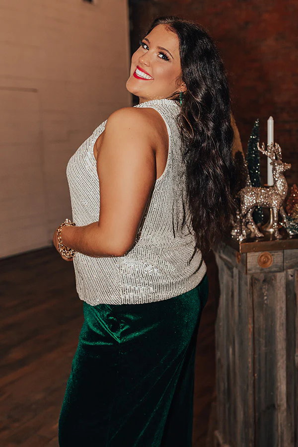 Beyond Romance Sequin Top In Champagne Curves - Image 4