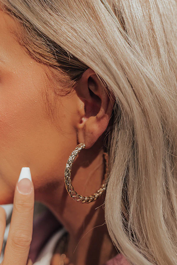Blast The Tunes Hoop Earrings - Image 4