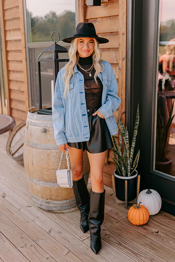 Brand New Look Denim Jacket In Light Wash - Image 3