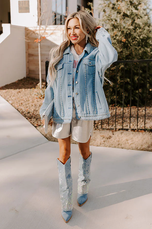 Brand New Look Denim Jacket In Light Wash - Image 4