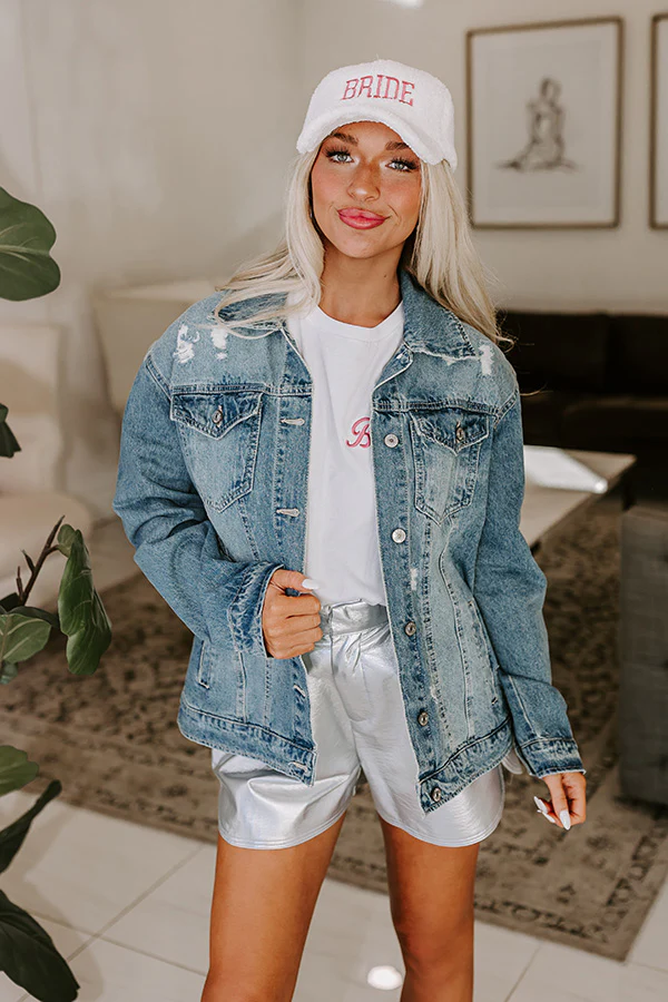 Bride Distressed Denim Jacket - Image 3