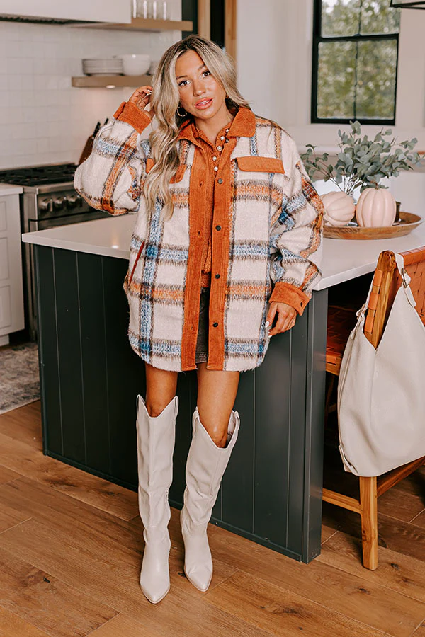 Brown Sugar Smiles Plaid Jacket - Image 2