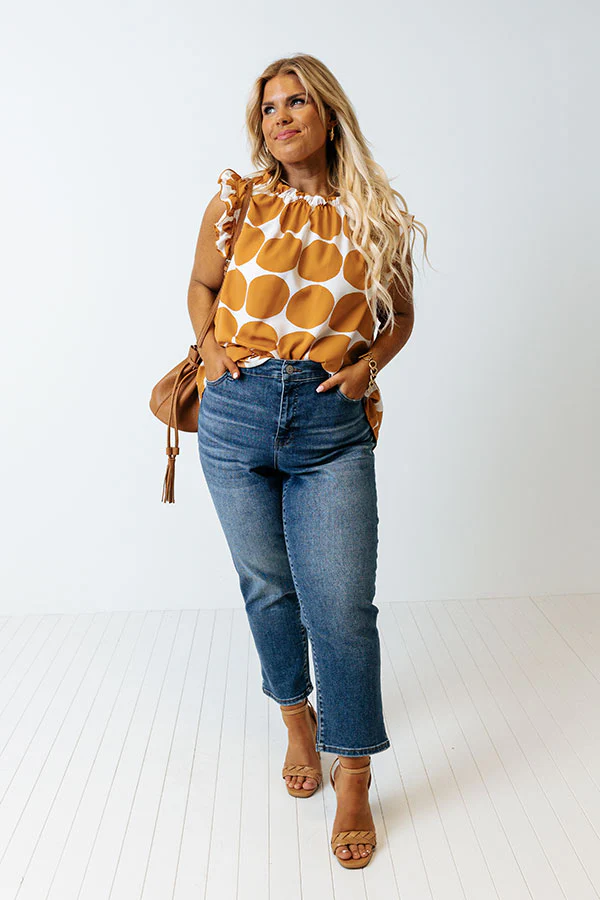 Brunch And Go Shift Top In Camel Curves - Image 2