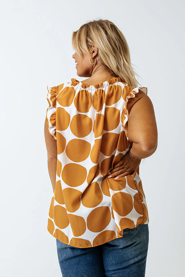 Brunch And Go Shift Top In Camel Curves - Image 3