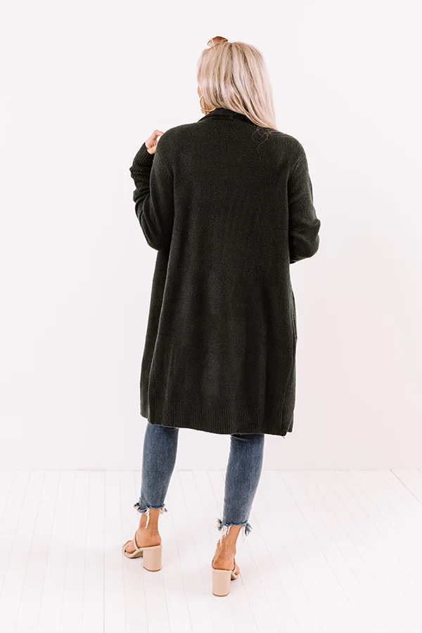 Bryant Park Views Cardigan In Deep Forest - Image 5