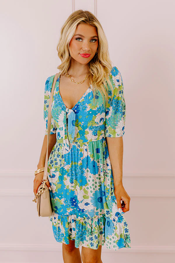 Buzz Of The Town Floral Babydoll Dress - Image 2