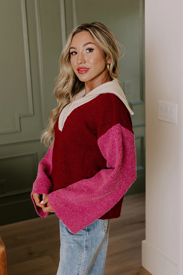 Cafe Patio Color Block Sweater - Image 3