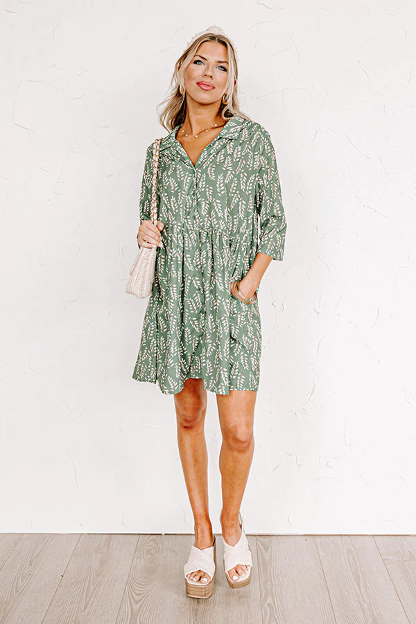 Cheery Mood Tunic Dress In Pear - Image 5