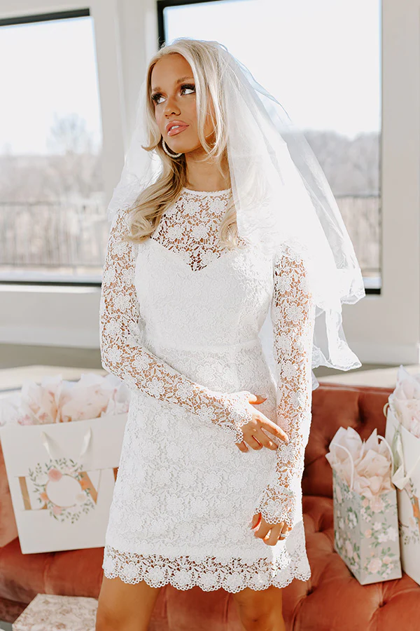 Cherished Moment Crochet Mini Dress - Image 4