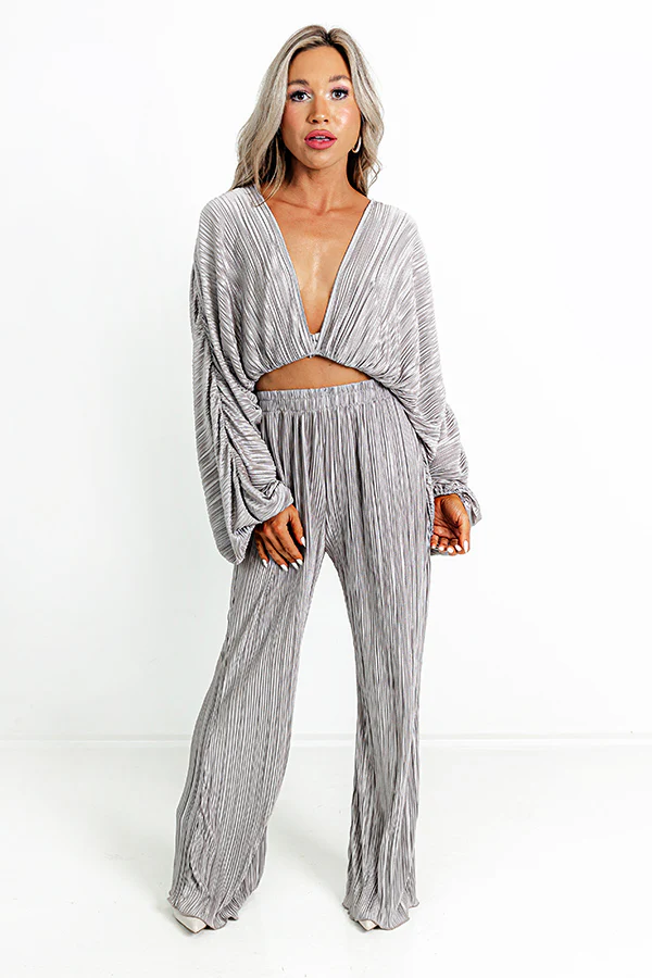Ciao Darling Pleated High Waist Pants - Image 2
