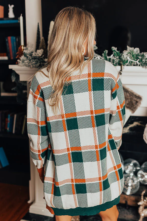 Close To Heart Plaid Cardigan - Image 4