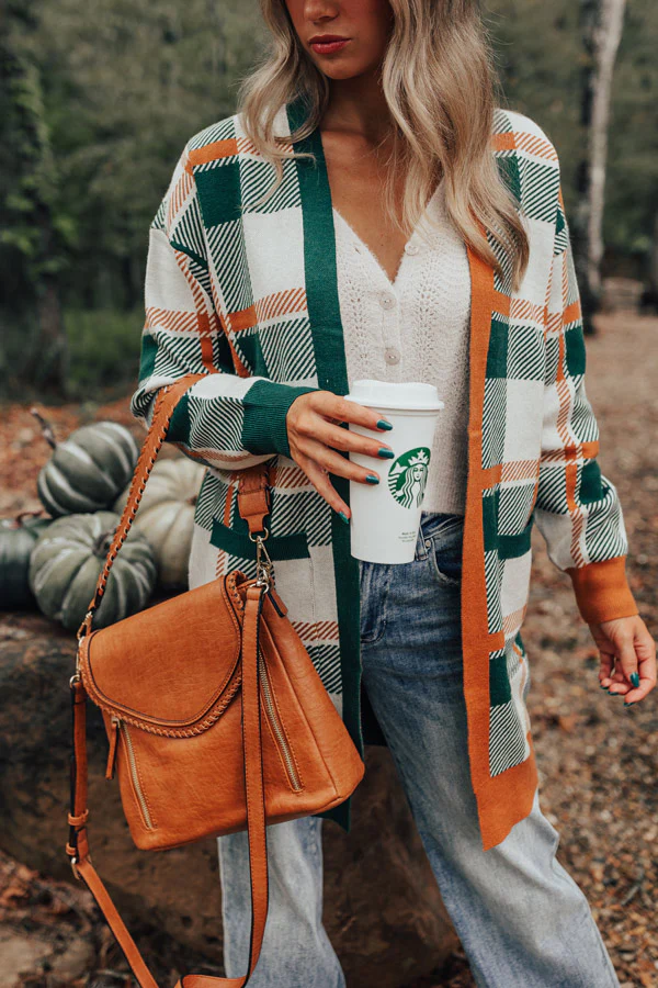 Close To Heart Plaid Cardigan - Image 8