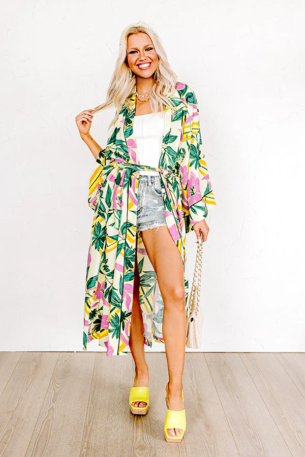Coastal Kisses Floral Duster