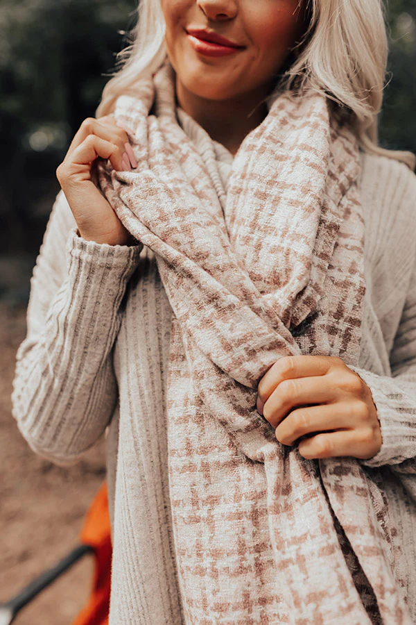 Cocoa Point Scarf In Dusty Purple - Image 5
