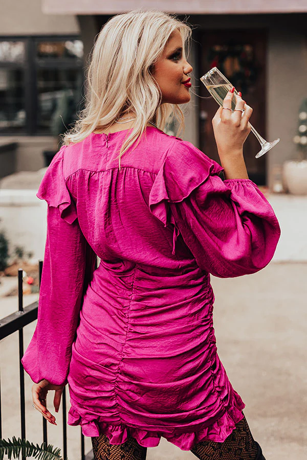Concert Kisses Ruched Dress - Image 6