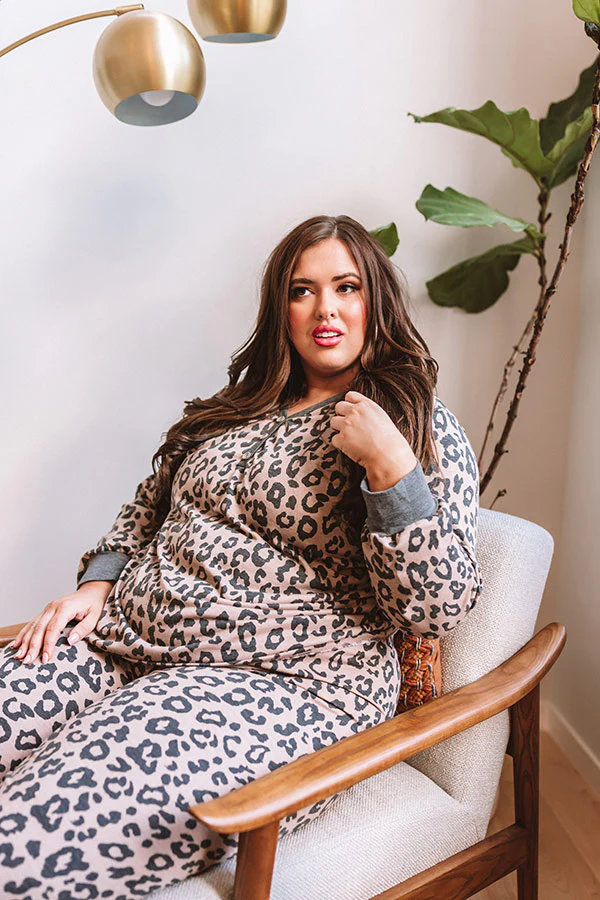 Cozier Now Leopard Top In Mocha Curves - Image 4