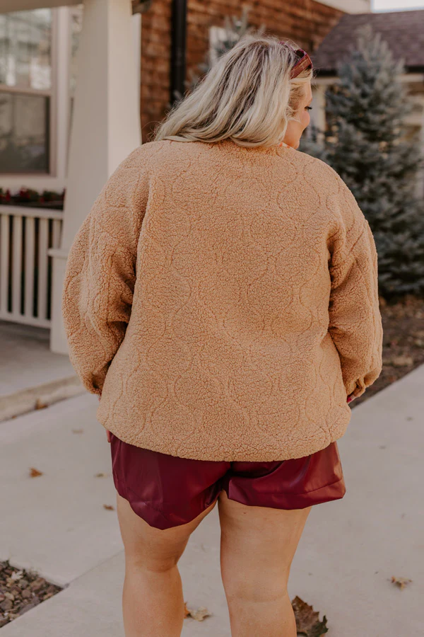 Cozy Darling Sherpa Jacket Curves - Image 8