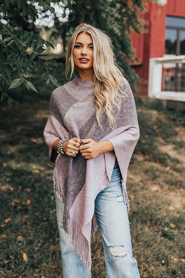 Cozy On The Coast Poncho - Image 2