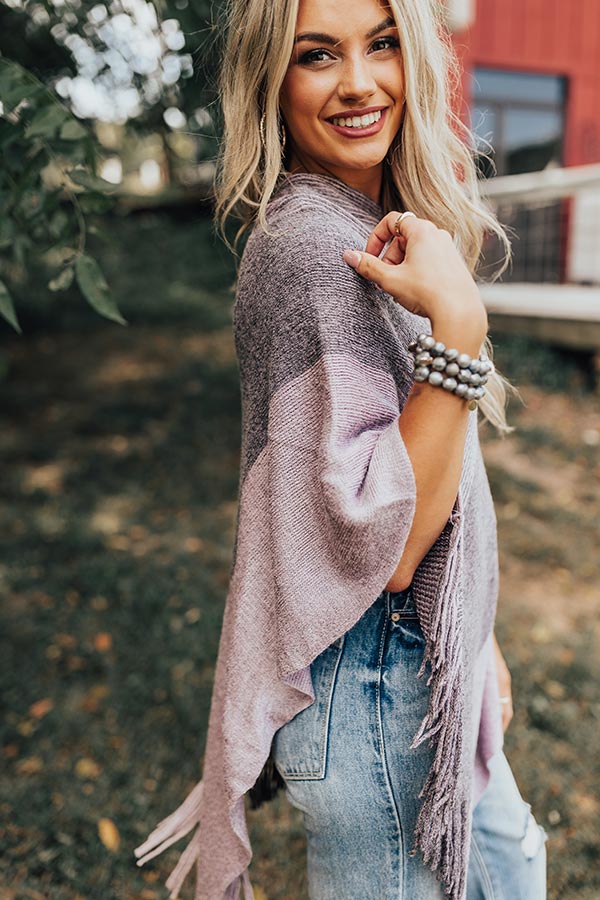 Cozy On The Coast Poncho - Image 3
