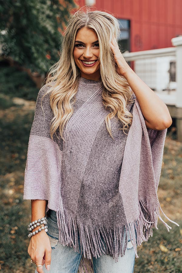 Cozy On The Coast Poncho - Image 4