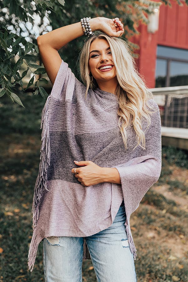 Cozy On The Coast Poncho - Image 5