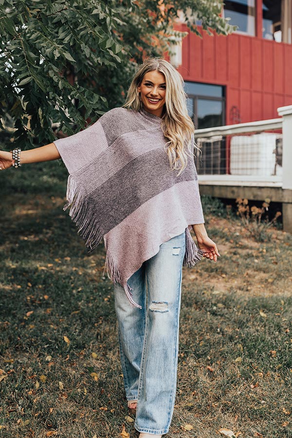 Cozy On The Coast Poncho - Image 6