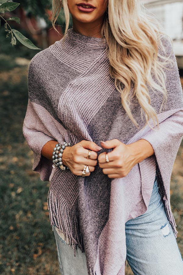 Cozy On The Coast Poncho - Image 8
