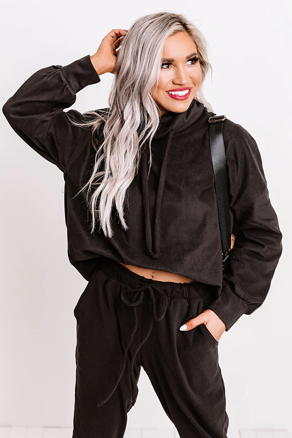 Cozy Perk Shift Sweater in Black - Image 3