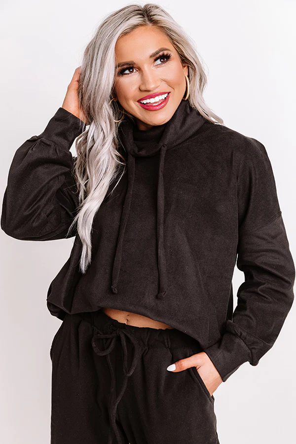 Cozy Perk Shift Sweater in Black - Image 4