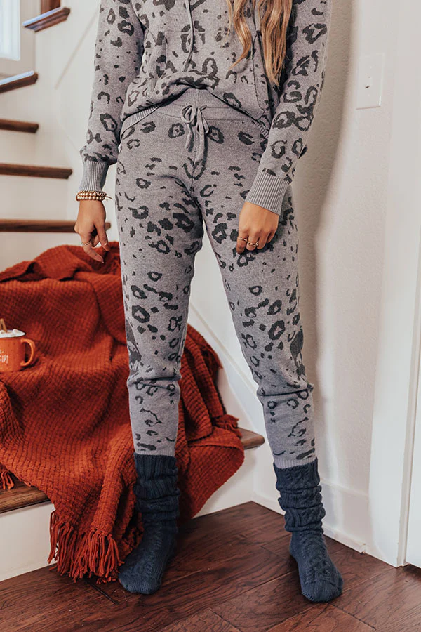 Cozy Surroundings Leopard Joggers - Image 3