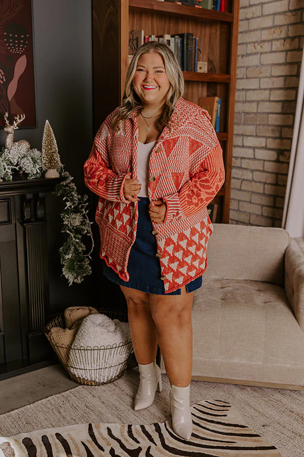 Crisp Fall Knit Cardigan Curves - Image 2