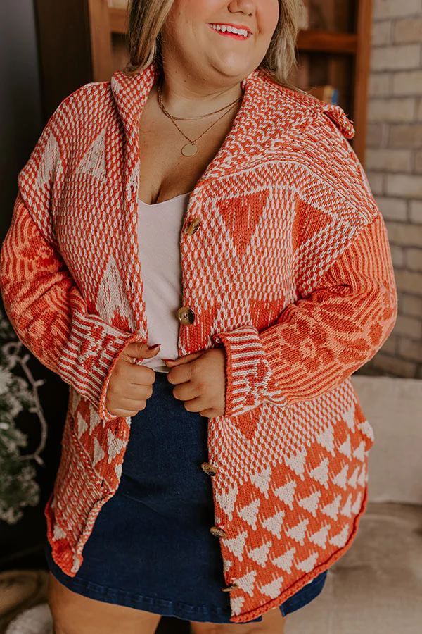 Crisp Fall Knit Cardigan Curves - Image 3