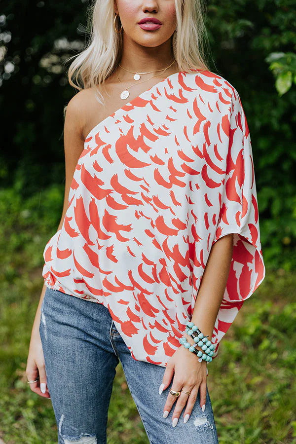 Curacao Cutie Shift Top In Scarlet - Image 7