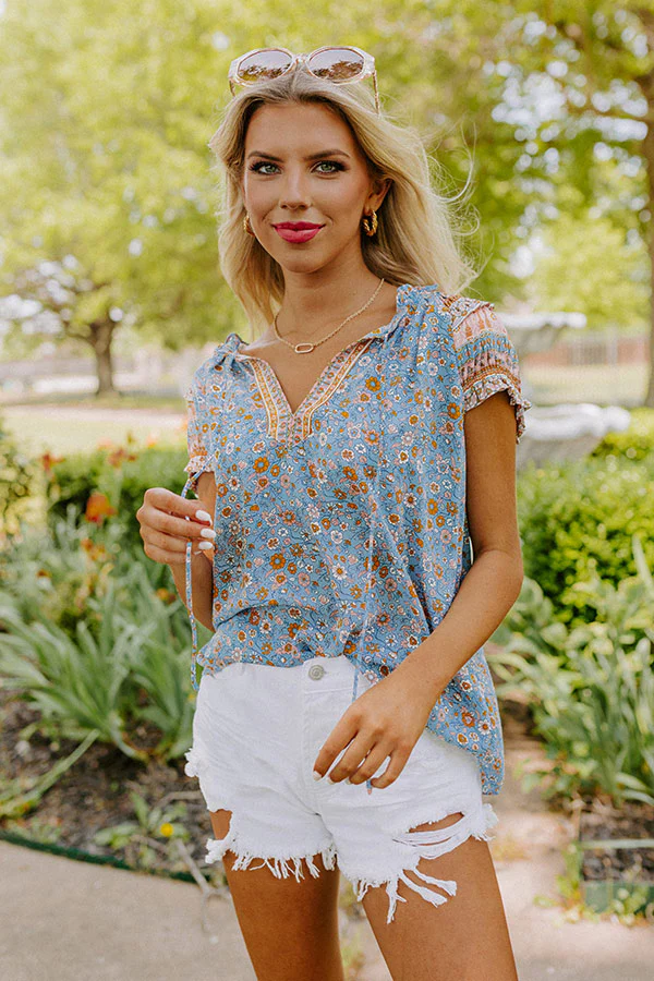 Cute And Coasting Floral Shift Top - Image 3