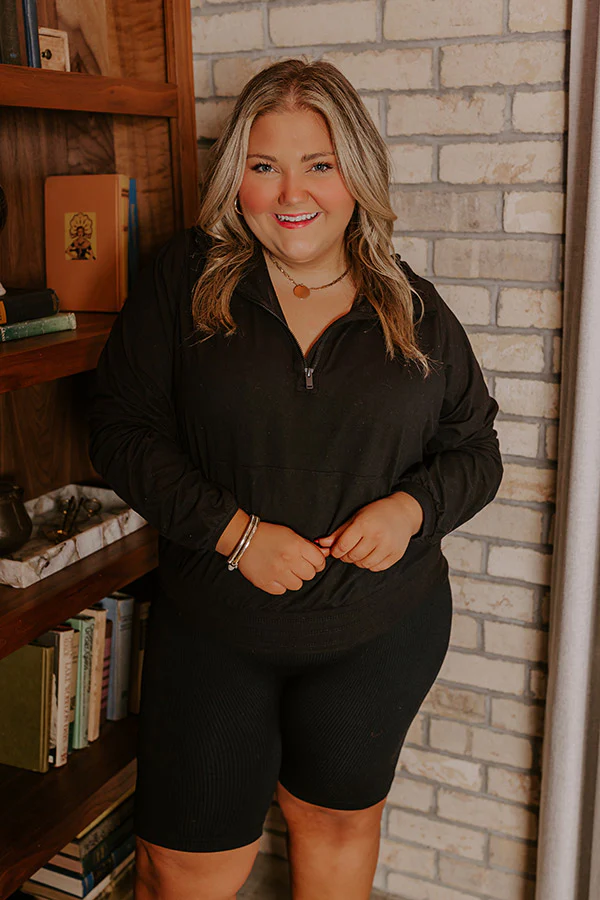 Daily Dedication Butter Soft Hoodie In Black Curves - Image 4
